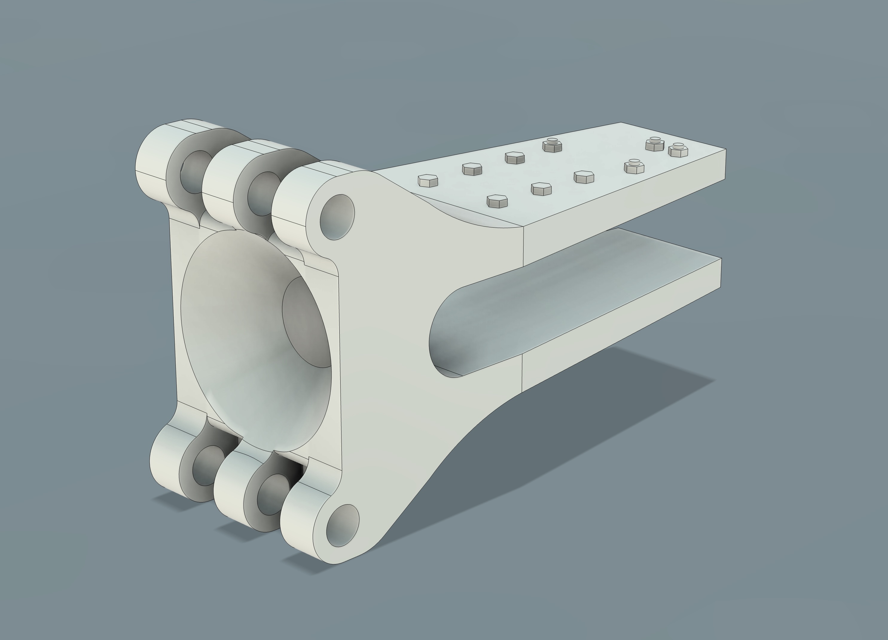 Articulated rotor blade joint CAD detail