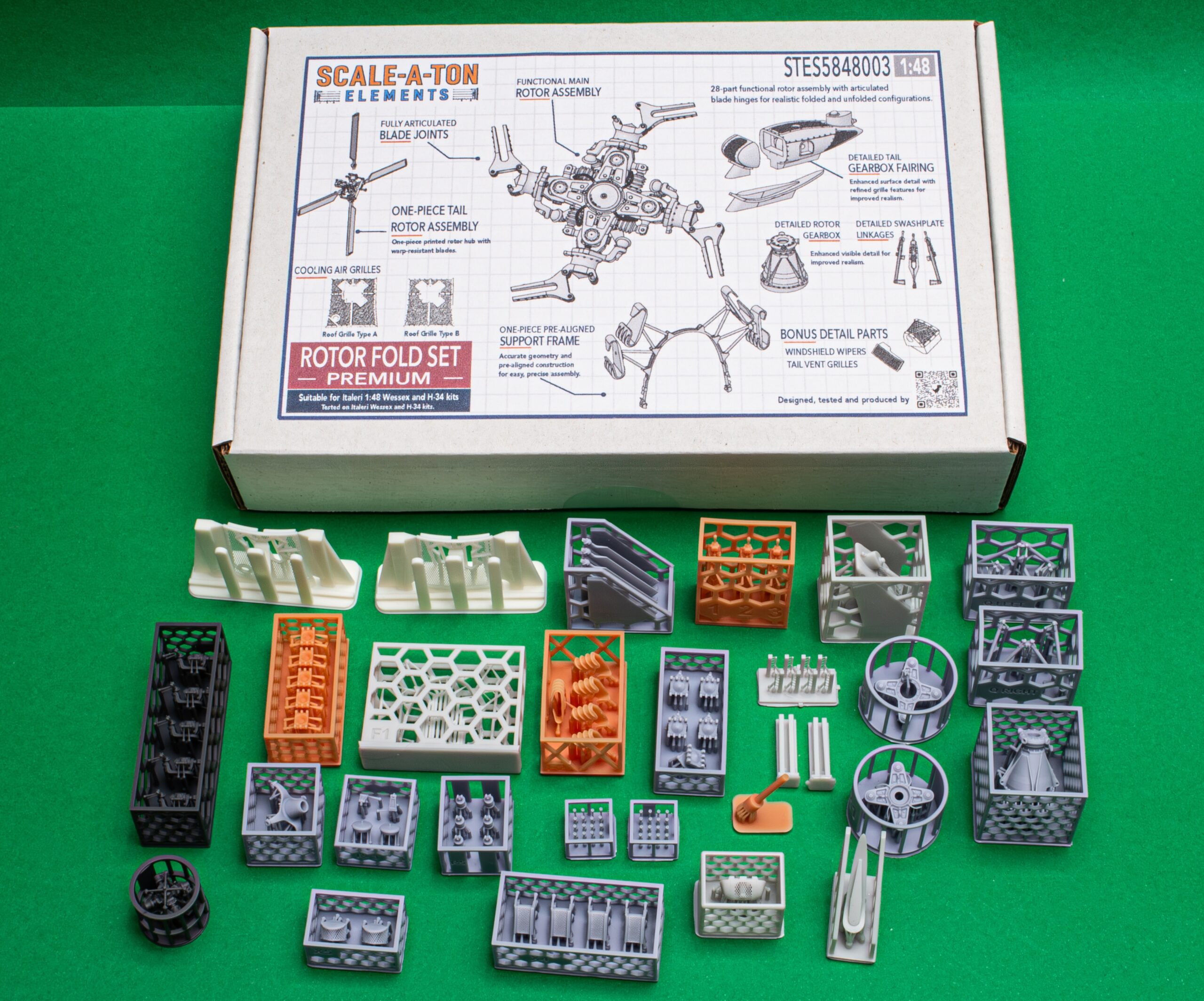 Rotor Fold Set Premium (Westland Wessex — Italeri)