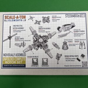 Unfolded Complete Rotor Set (Westland Wessex — Italeri)