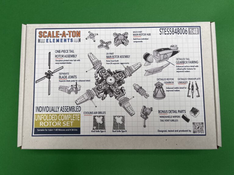 Unfolded Complete Rotor Set (Westland Wessex — Italeri)