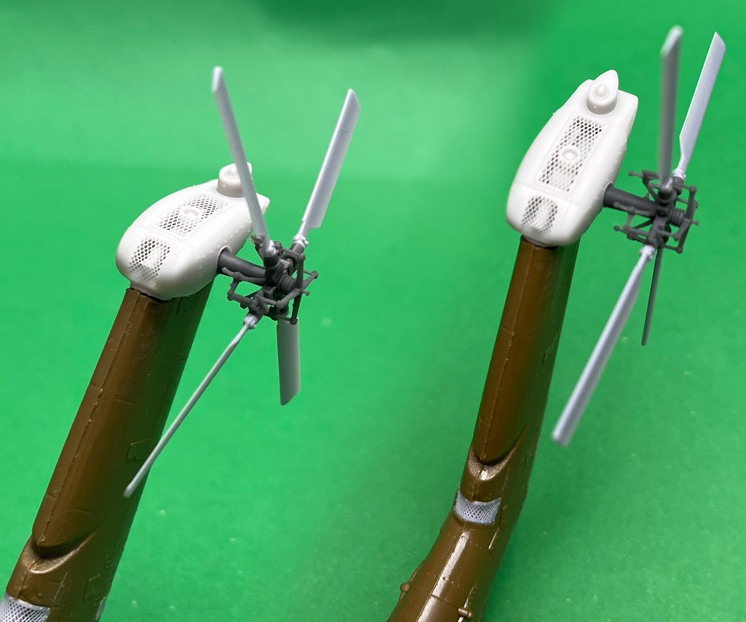 Two tail rotor hub options