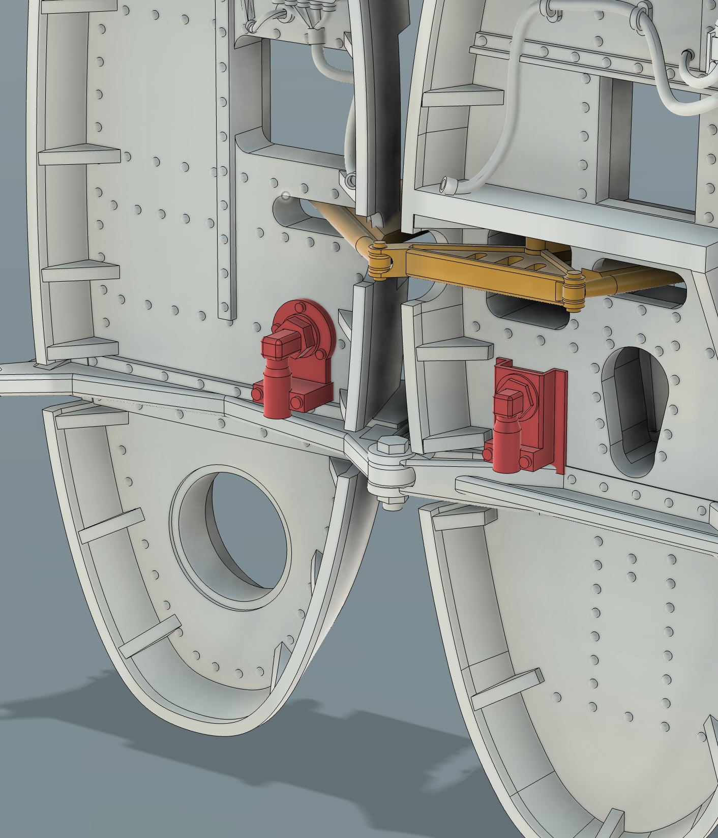 Separately modelled IFF Antenna Connections
