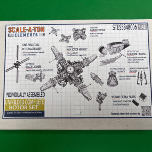 Unfolded Complete Rotor Set  for 1/48 Italeri Wessex & H-34